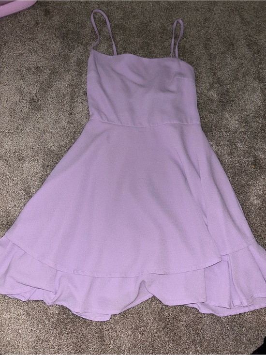 SHEIN Dresses & Skirts - New Women’s Small Lilac Lace-Up Spaghetti Strap Dress